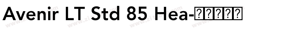 Avenir LT Std 85 Hea字体转换